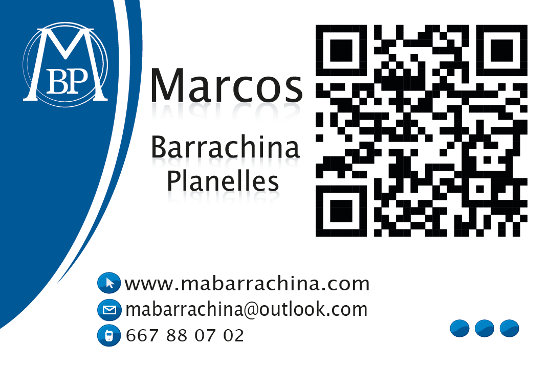 Tarjeta De Visita de Marcos Barrachina Planelles